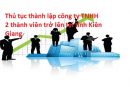 Thủ tục thành lập công ty TNHH 2 thành viên trở lên tại tỉnh Kiên Giang